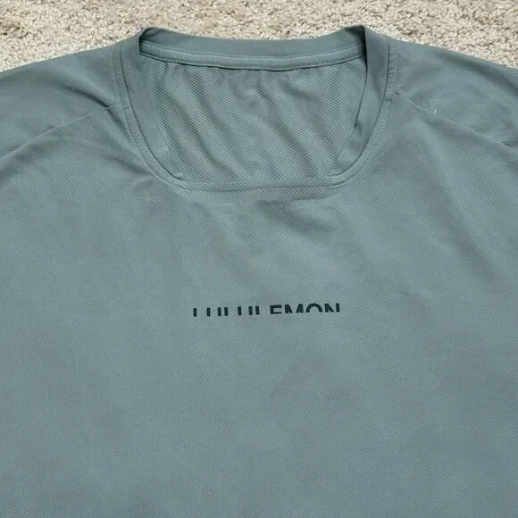 NWOT Lululemon Metal Vent Tech Athletic Short Sleeve Green Teal Shirt Men’s L - Picture 3 of 10